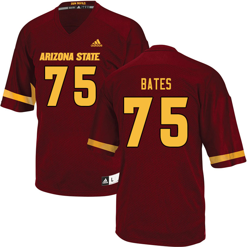 Men #75 Alijah Bates Arizona State Sun Devils College Football Jerseys Sale-Maroon